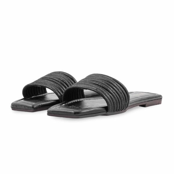 Black Casual Slipper For Women CL2229 - view 2
