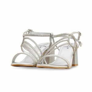 Silver Fancy Sandal For Women FN6180 - view 2