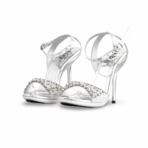 Silver Fancy Bridal Sandal FN6019 - view 2