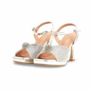 Silver Fancy Bridal Sandal FN6105 - view 2