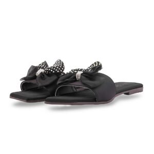 Black Casual Slipper For Women CL2224 - view 2