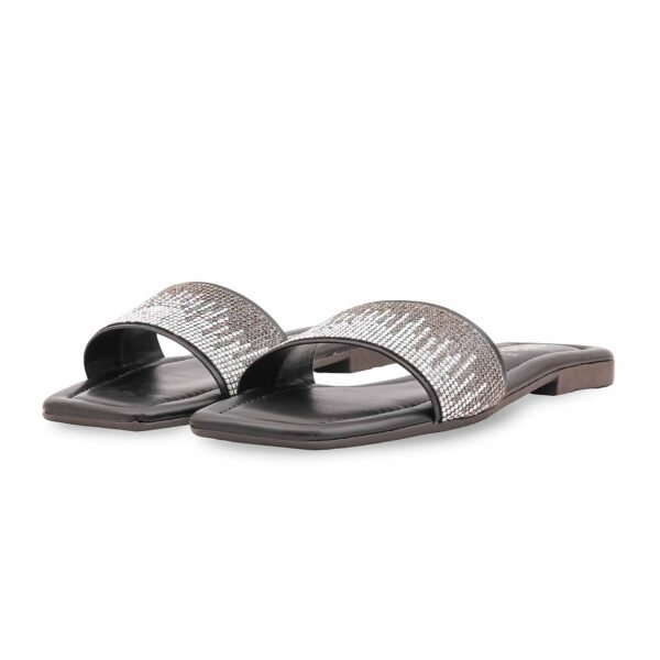 Black Casual Slipper For Ladies CL2158 - view 2