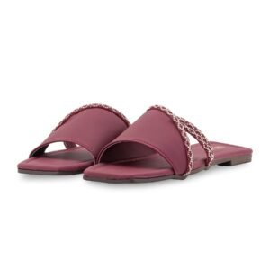 Maroon Casual Slipper For Ladies CL2186 - view 2