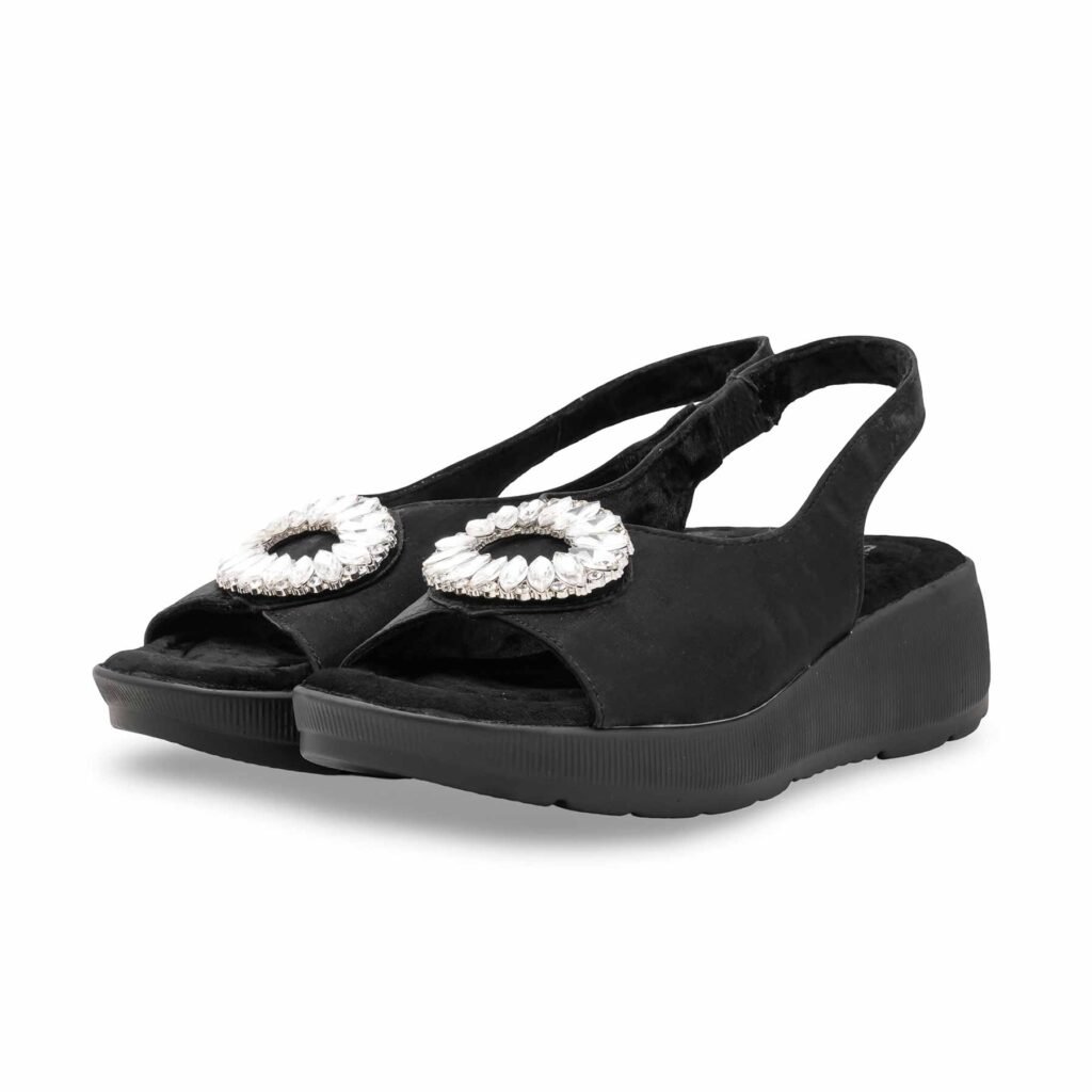 Black Formal Sandal For Ladies PU0600 - view 2