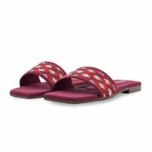 Maroon Casual Slipper For Women CL2195 - view 2