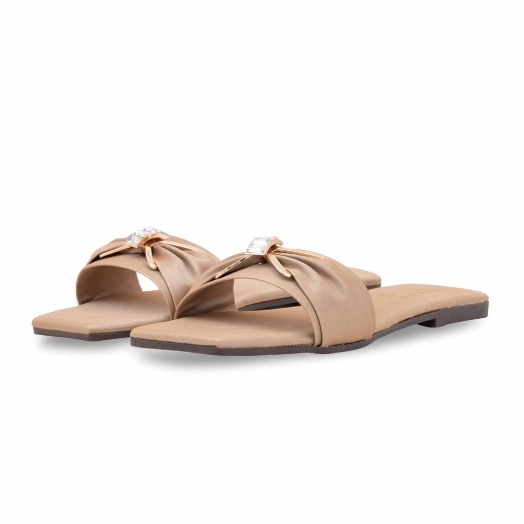 Beige Casual Slipper For Women CL2282 - view 2