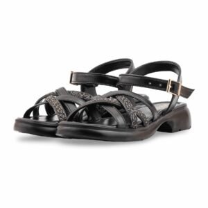 Black Formal Women Sandal PU0660 - view 2