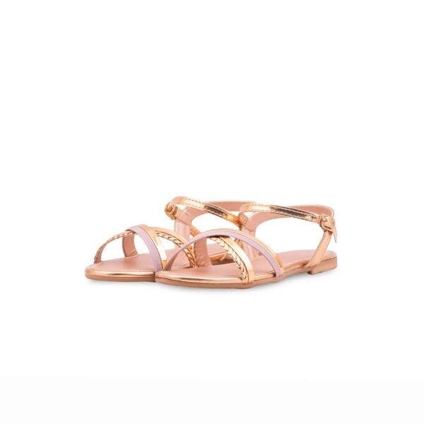Girls Peach Fancy Sandal KD5876 - view 2