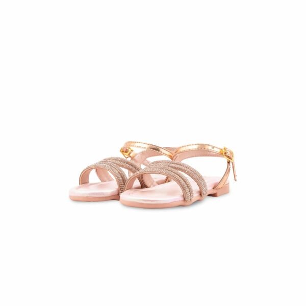 Girls Peach Fancy Sandal KD5847 - view 2