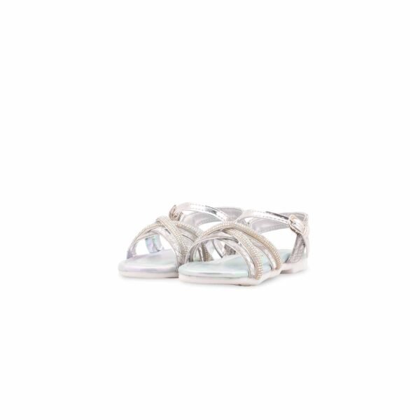 Girls Silver Fancy Sandal KD5846 - view 2