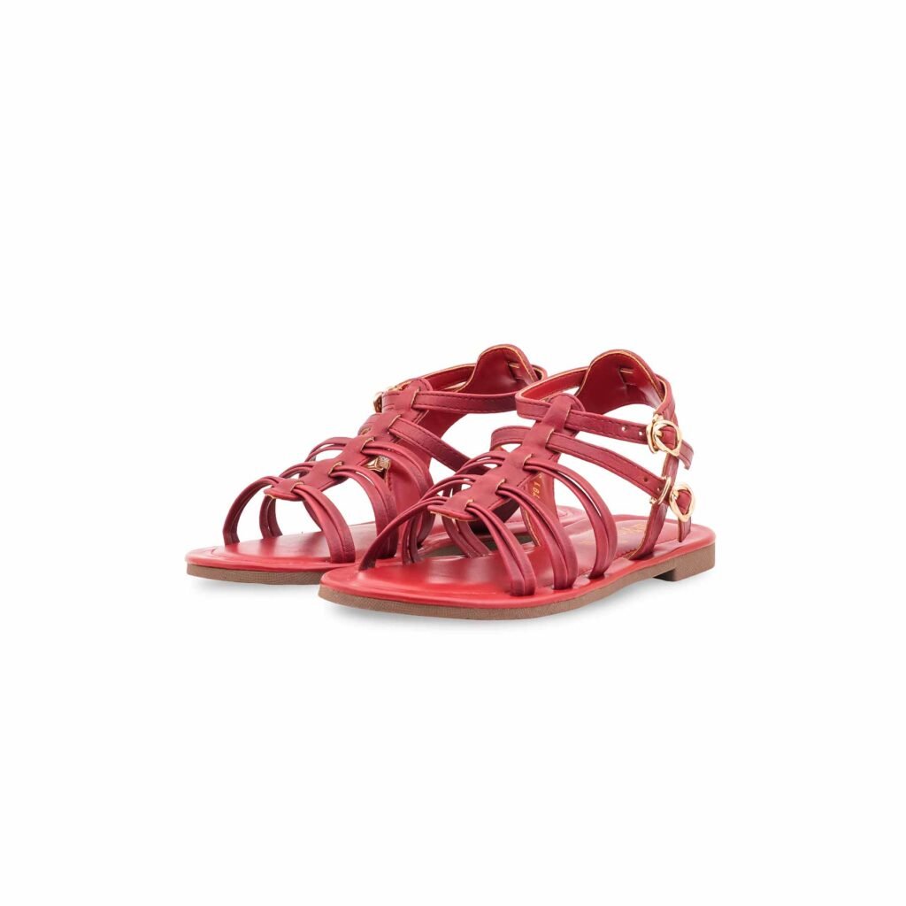 Girls Maroon Casual Sandal KD5791 - view 2
