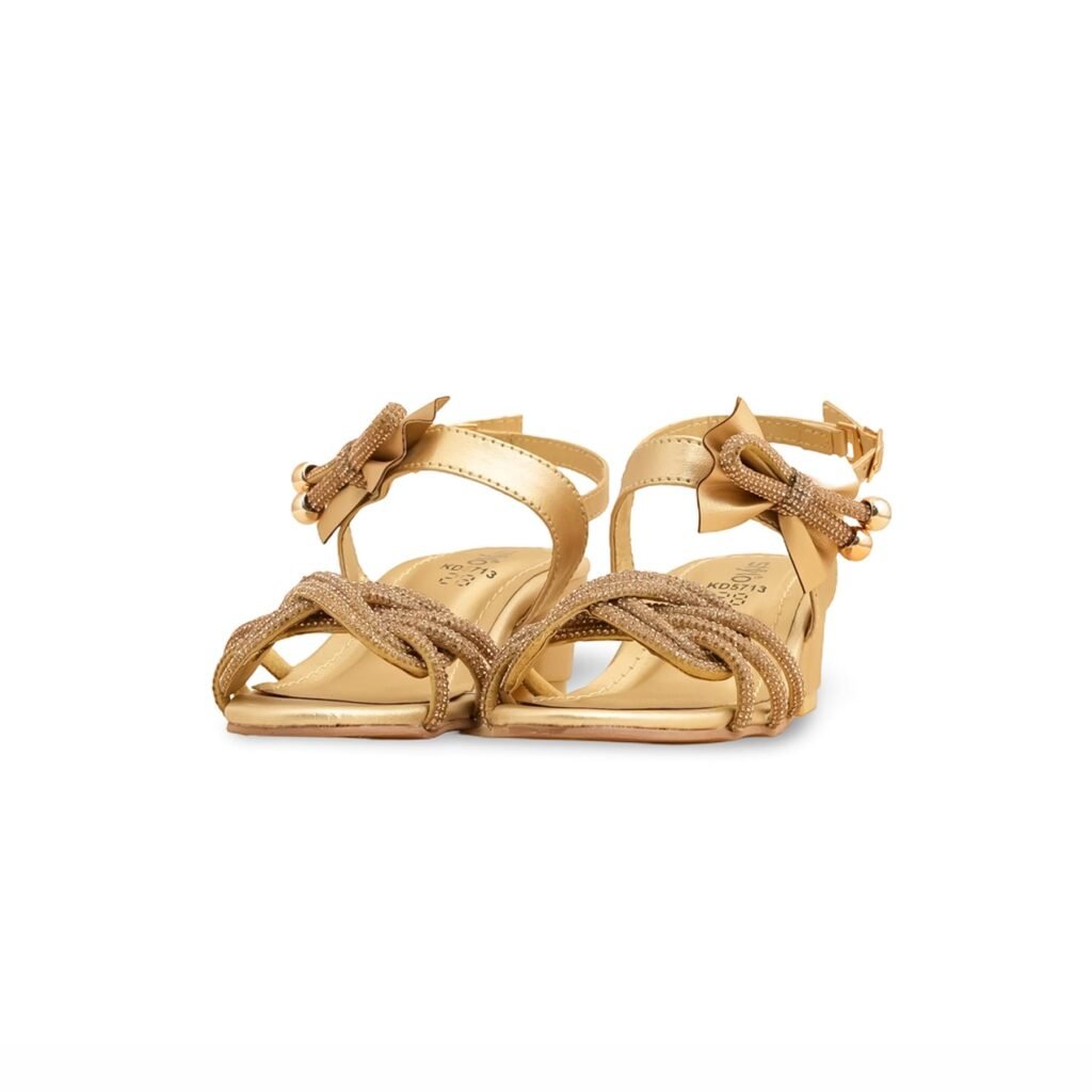 Girls Golden Fancy Sandal KD5713 - view 2