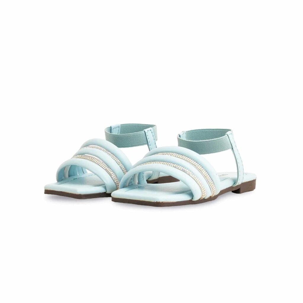 Girls Sky Blue Formal Sandal KD9847 - view 2