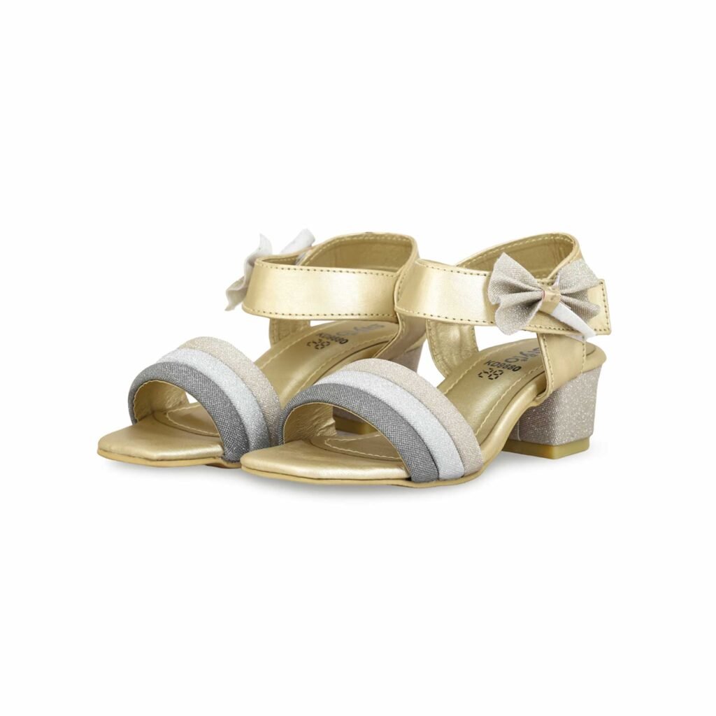 Girls Golden Formal Sandal KD9880 - view 2