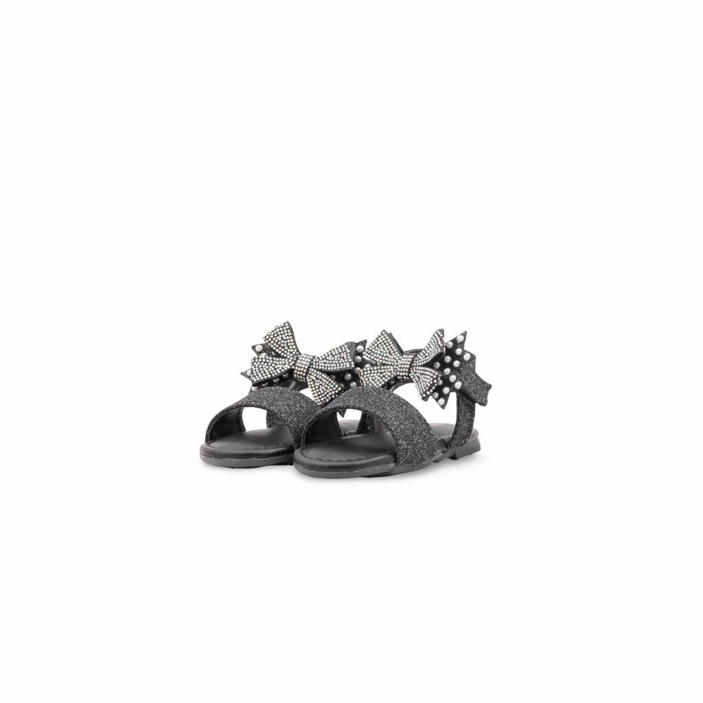 Girls Black Fancy Sandal KD5815 - view 2