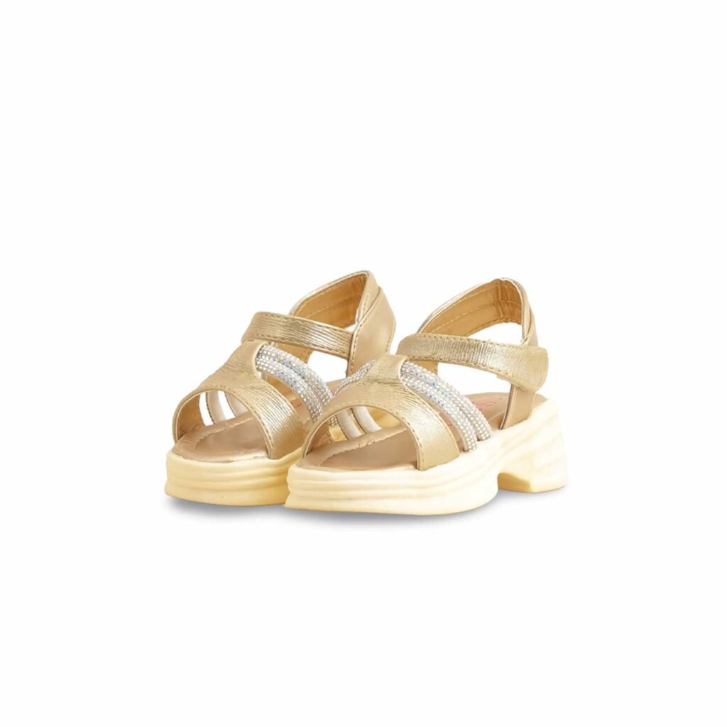 Girls Golden Formal Sandal KD9902 - view 2