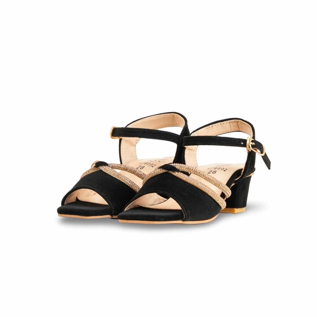 Girls Black Formal Sandal KD9892 - view 2