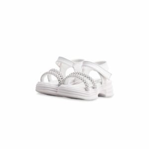 Girls White Formal Sandal KD9916 - view 2