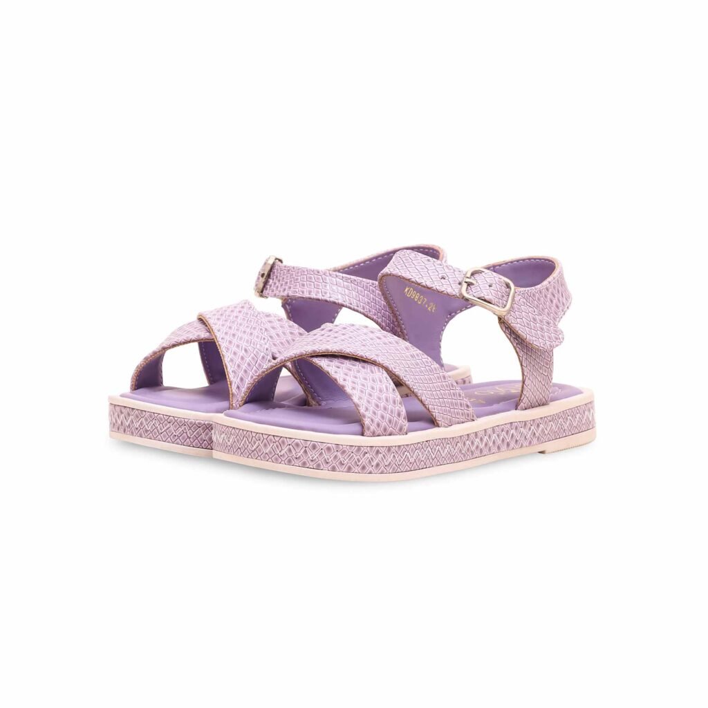 Girls Purple Formal Sandal KD9837 - view 2
