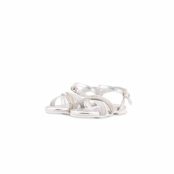 Girls Silver Fancy Sandal KD5844 - view 2