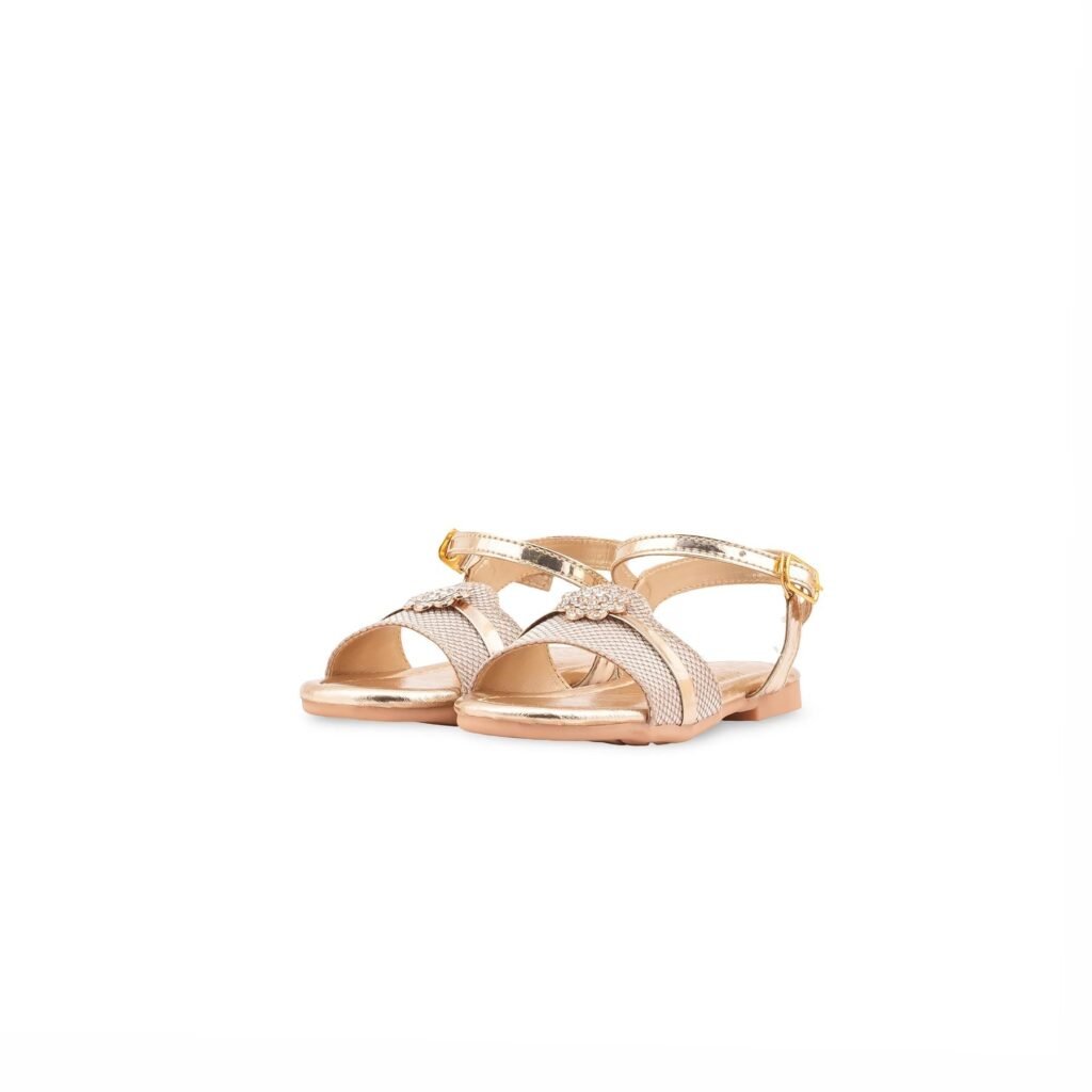 Girls Golden Fancy Sandal KD5842 - view 2