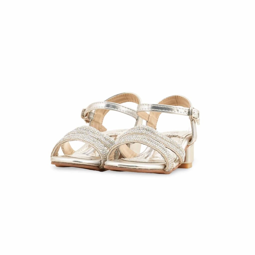 Girls Silver Fancy Sandal KD5707 - view 2