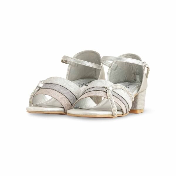Girls Silver Fancy Sandal KD9882 - view 2