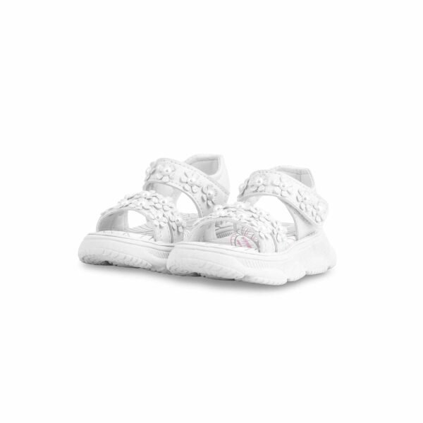 Girls White Casual Sandal KD5612 - view 2