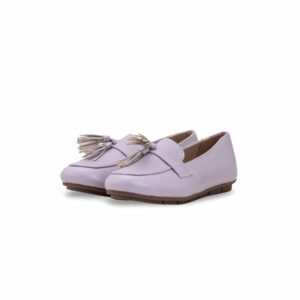 Girls Lilac Formal Pumps KD2642 - view 2