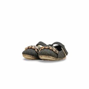 Girls Black Fancy Pumps KD2593 - view 2
