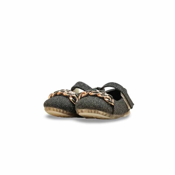 Girls Black Fancy Pumps KD2593 - view 2