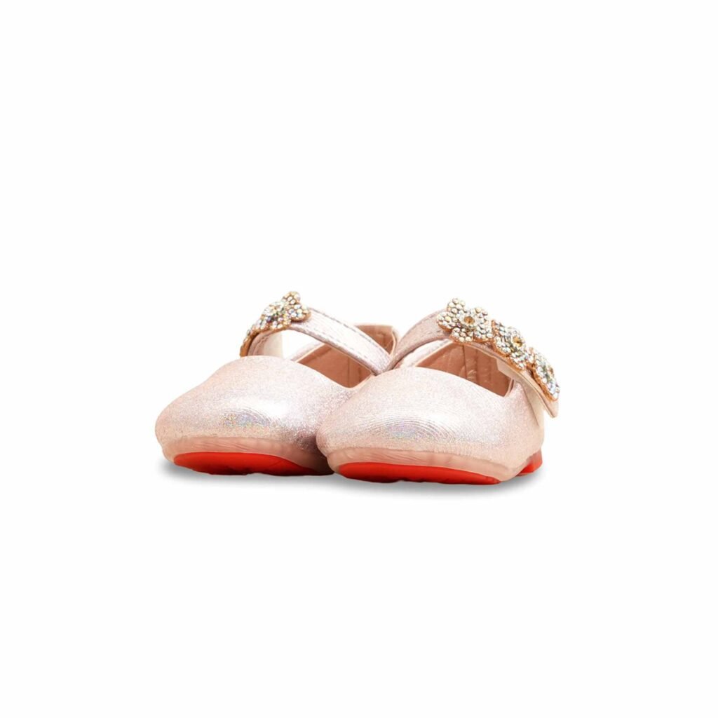 Girls Pink Fancy Pumps KD2581 - view 2