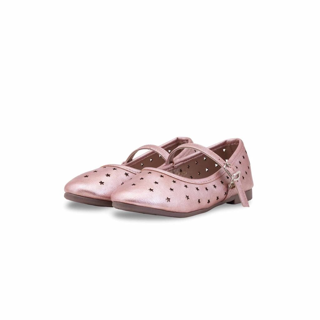 Girls Pink Casual Pumps KD2640 - view 2