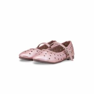Girls Pink Casual Pumps KD2640 - view 2