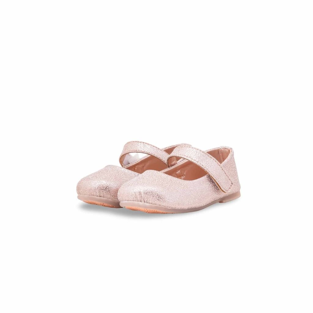 Girls Pink Fancy Pumps KD2633 - view 2