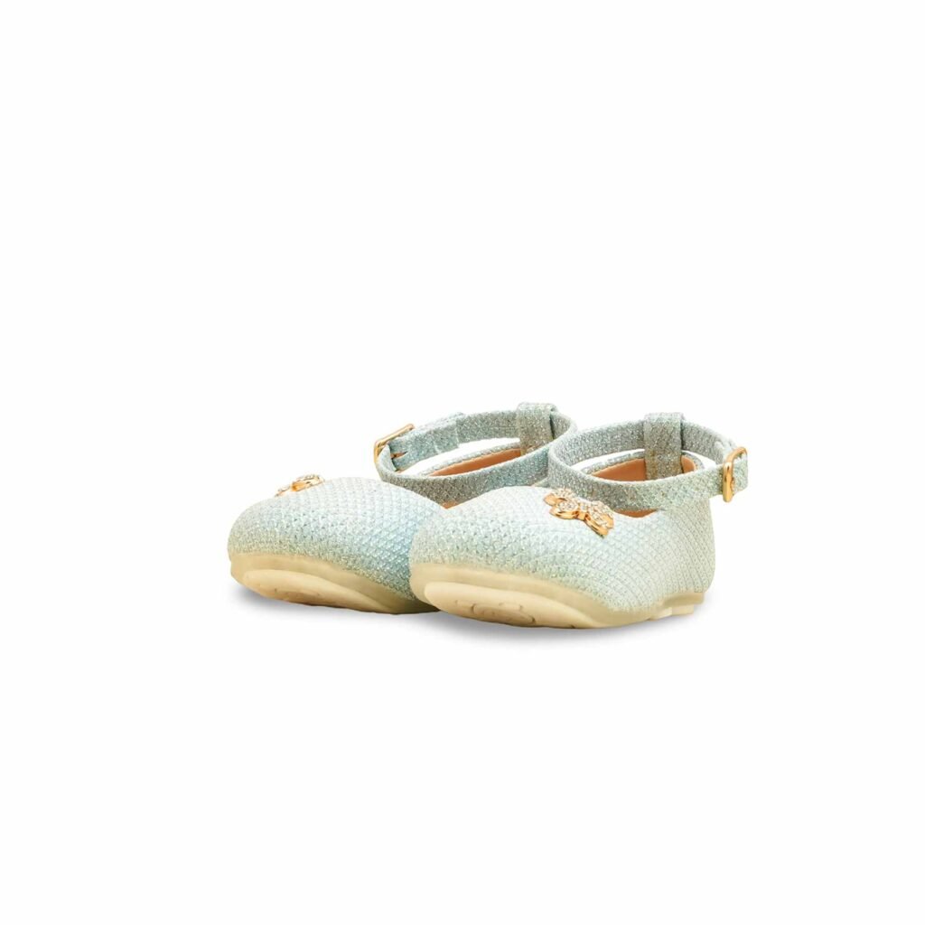 Girls Sky Blue Fancy Pumps KD2635 - view 2