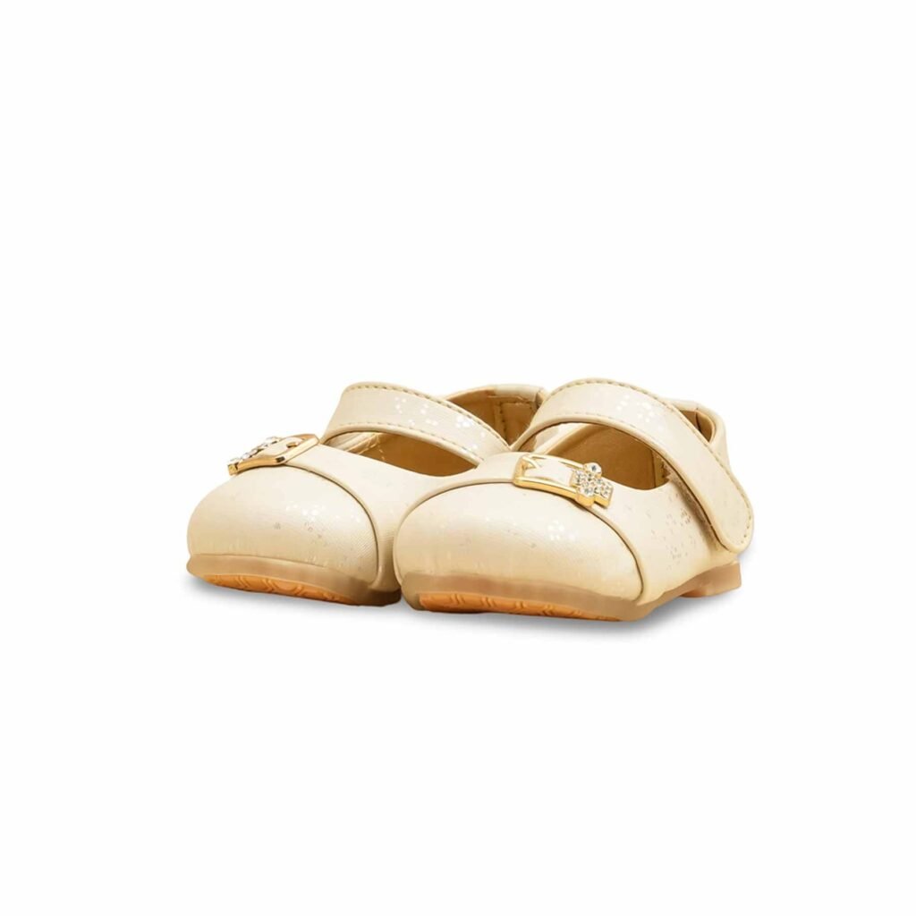 Girls Cream Formal Pumps KD2484 - view 2