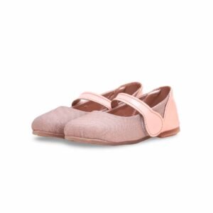 Girls Champagne Fancy Pumps KD2273 - view 2