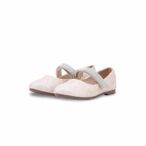 Girls Golden Fancy Pumps KD2621 - view 2