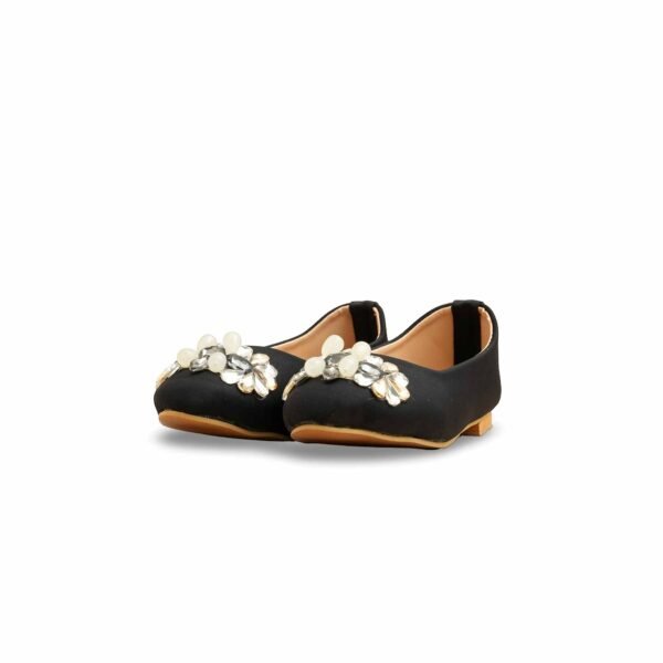 Girls Black Formal Pumps KD2550 - view 2