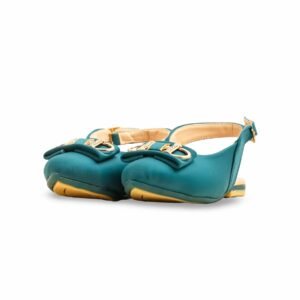 Girls Seagreen Formal Pumps KD2478 - view 2