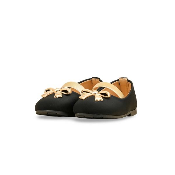 Girls Black Formal Pumps KD2584 - view 2