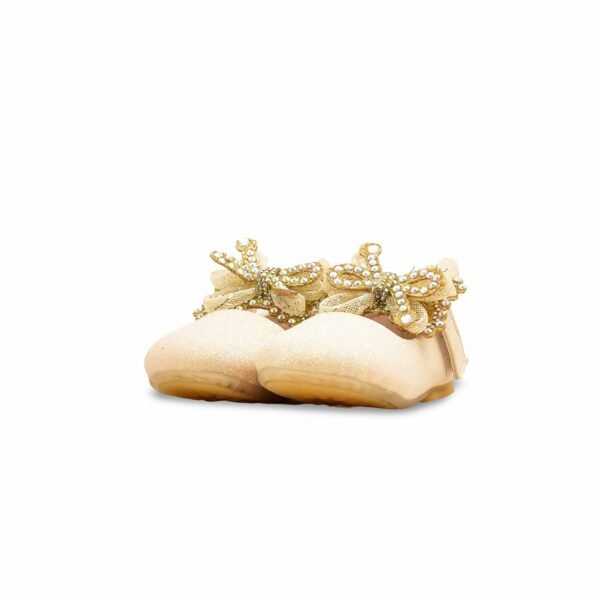 Girls Golden Fancy Pumps KD2594 - view 2
