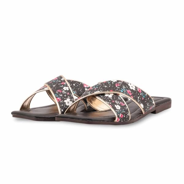 Black Casual Slipper For Women CL2305 - view 2