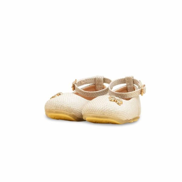 Girls Golden Fancy Pumps KD2635 - view 2