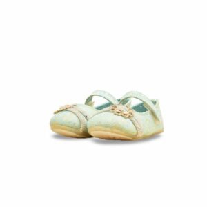Girls Seagreen Fancy Pumps KD2532 - view 2