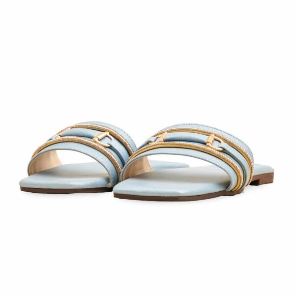 Sky Blue Casual Slipper For Ladies CL2101 - view 2