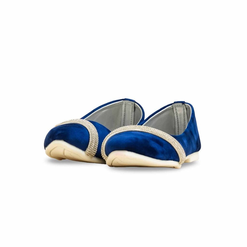 Girls Blue Fancy Pumps KD2488 - view 2