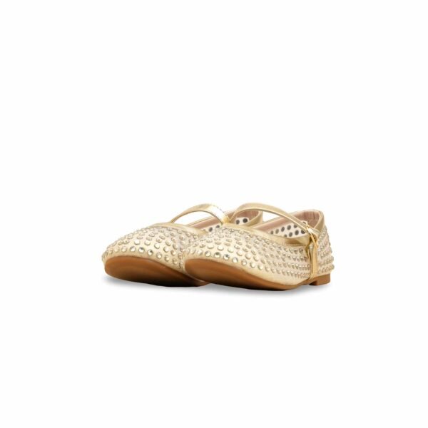 Girls Golden Casual Pumps KD2467 - view 2