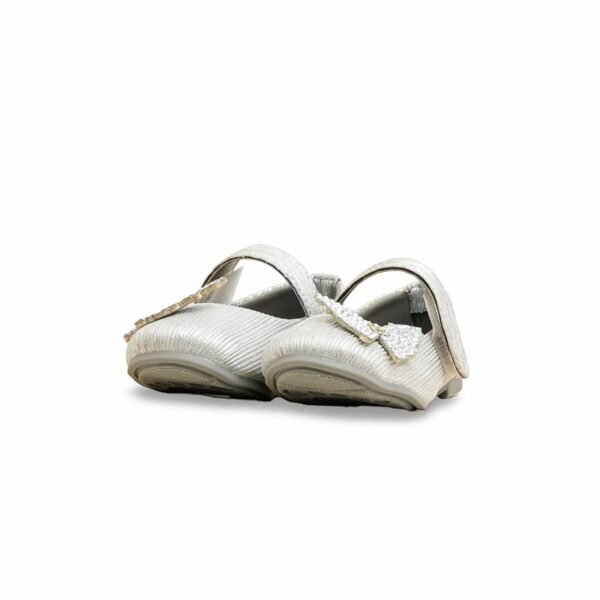 Girls Silver Fancy Pumps KD2470 - view 2